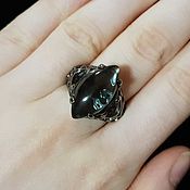 Украшения handmade. Livemaster - original item Silver ring with quartz 20h10 mm. Handmade.
