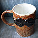 "Усы" большая кружка. Mugs and cups. RognedaCraft - gifts with soul. Online shopping on My Livemaster.  Фото №2