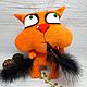 Ate the bird! Soft toy red cat Vasya Lozhkina, Stuffed Toys, Moscow,  Фото №1