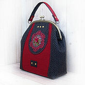 Сумки и аксессуары handmade. Livemaster - original item Bag with clasp: Rustic vintage. Handmade.