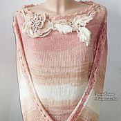 Knitted cardigan in soft tones