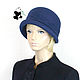 Elegant ladies felt hat. Color blue. 100% wool. Hats1. Mishan (mishan). My Livemaster. Фото №4