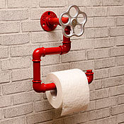 Держатель туалетной бумаги в стиле лофт, индастриал, стимпанк, ретро