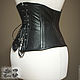 Корсет из натуральной кожи с бюском. Корсеты. Shi Corset (Анна). Ярмарка Мастеров.  Фото №5