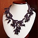 Колье "Черника". Колье. Roxanna_jewelry. Интернет-магазин Ярмарка Мастеров.  Фото №2