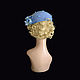 The hat overlay is sky blue. Hats1. Novozhilova Hats. Online shopping on My Livemaster.  Фото №2
