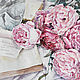 The watercolor drawing. Peonies. Tender letters, Pictures, Moscow,  Фото №1