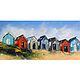 Oil Painting Landscape Beach Houses, Pictures, Moscow,  Фото №1