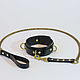 Black leash with chain 'Submission' for BDSM collar. Collar. goldbergatelier. My Livemaster. Фото №6