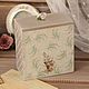 Заказать Короб деревянный для хранения прованс "Птичка" декупаж. Nostalgie decor (Любовь). Ярмарка Мастеров. . Шкатулки Фото №3