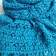 Turquoise scarf (lurex), Scarves, Moscow,  Фото №1