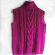 Order Fuchsia Mohair vest'. Lisonok (Lisonok). Livemaster. . Vests Фото №3