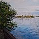 Картина маслом городской пейзаж набережная Ростов-на-Дону, Картины, Ростов-на-Дону,  Фото №1