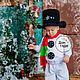 Costume snowman, Carnival costumes for children, Kaliningrad,  Фото №1