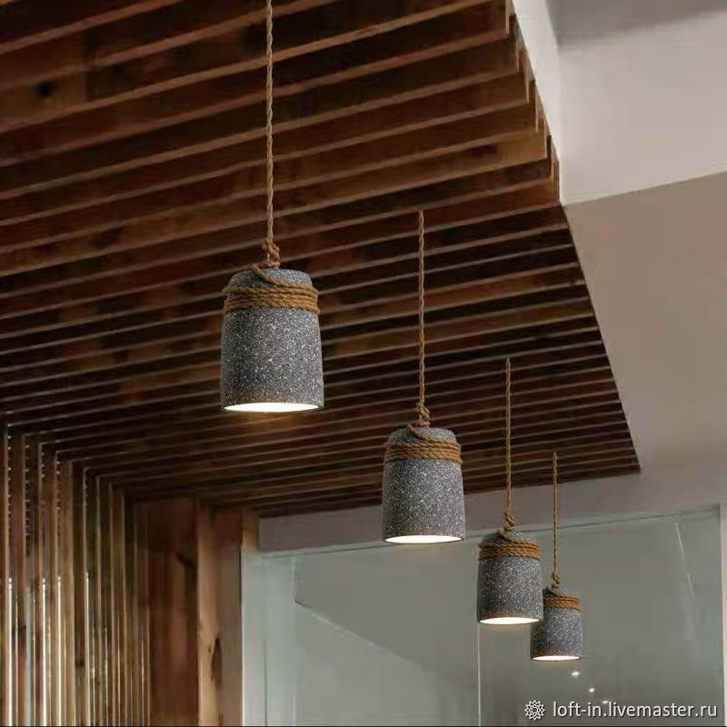 Бетонный светильник Design Rope – заказать на Ярмарке Мастеров ...