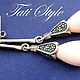 Серьги ,, LAURA ,,. Серьги классические. Tati Style. Ярмарка Мастеров.  Фото №6