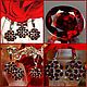 Order Set Earrings and pendant-HAPPY LOVE-Garnets-Pyrope Mozambique. Amalia-jewelry talisman. Livemaster. . Jewelry Sets Фото №3