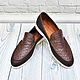 Men's loafers made of genuine ostrich leather, and genuine leather. Loafers. SHOES&BAGS. My Livemaster. Фото №5