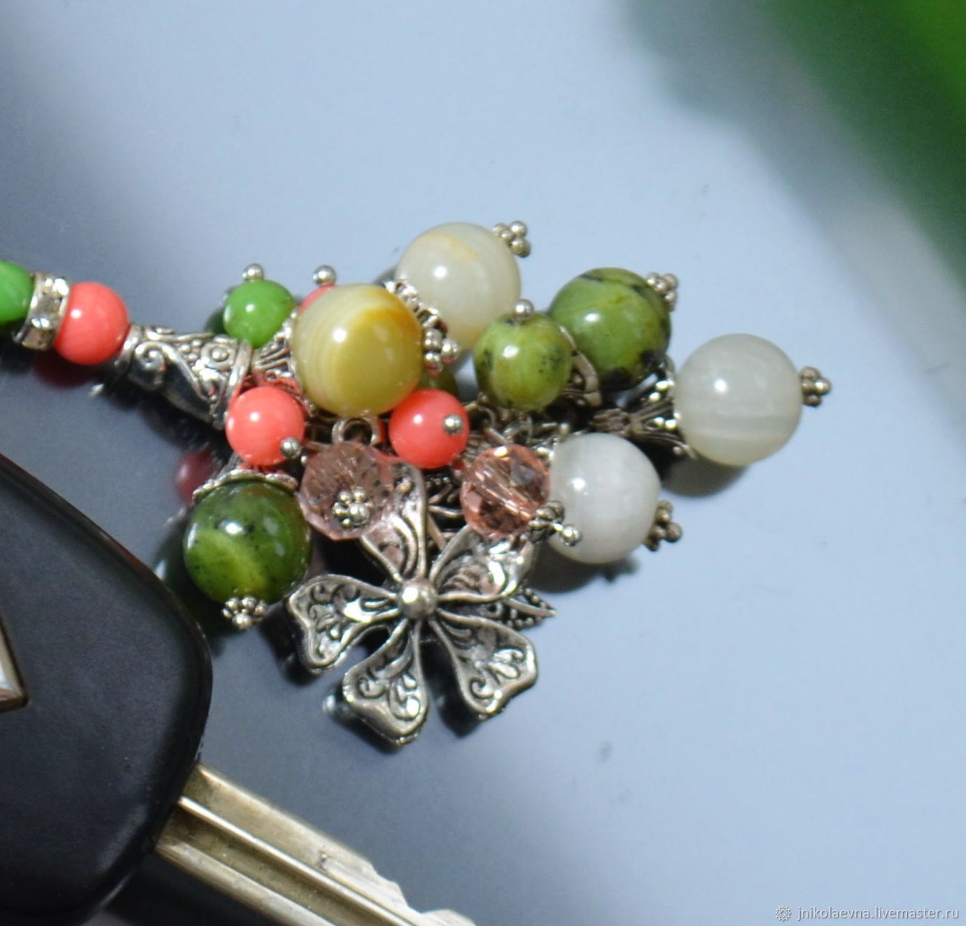 "Весенний цветок"  Брелок на ключи, брелок для сумки рюкзак, Брелок, Подольск,  Фото №1