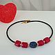 Choker necklace with coral and lapis lazuli, Necklace, Sasovo,  Фото №1