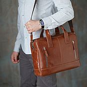 Сумки и аксессуары handmade. Livemaster - original item Men`s business bag for A4 documents 