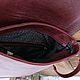 Backpack made of genuine leather 'Satchel' cranberry. Backpacks. Gelekoka. Handmade leather bags.. My Livemaster. Фото №5