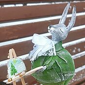 Куклы и игрушки handmade. Livemaster - original item Toy Hare Artist interior doll rabbit for the year hare the year of the rabbit. Handmade.