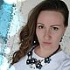 Б!Колье с сапфирами и жемчугом "Северное сияние". Колье. KSENIA BERYL. Ярмарка Мастеров.  Фото №4