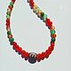 Carnelian beads with agate with ji bead. Beads2. BalticAmberJewelryRu Tatyana. My Livemaster. Фото №5