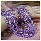 Amethyst galtovka. floor.threads. Beads1. furnitura2015. My Livemaster. Фото №4