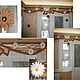 Curtain set, lambrequin and panel for Kitchen, the Camomile, Curtains1, Kirishi,  Фото №1