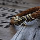 Bracelet genuine leather Tiger, Bead bracelet, Volgograd,  Фото №1
