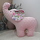Pink elephant pillow toy, plush stuffed elephant. Gift for newborn. CozyGnomes. Online shopping on My Livemaster.  Фото №2