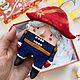 Ёлочная игрушка «Щелкунчик в синем костюме». Елочные игрушки. Zukerrka. Интернет-магазин Ярмарка Мастеров.  Фото №2