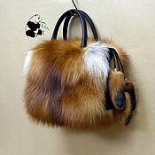 Сумки и аксессуары handmade. Livemaster - original item Bag made of Fox fur ognevki. Stylish ladies ` accessory №4. Handmade.