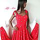 Сарафан "Bravissimo" бабочки на красном. Сарафаны. Little___dress. Ярмарка Мастеров.  Фото №4