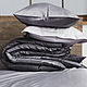 'Dark gray LUX-luxury satin bed linen, Bedding sets, Cheboksary,  Фото №1