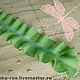 Шарф с брошью "Romantic green spring". Шарфы. Ольга  (Magic Dragonfly). Ярмарка Мастеров.  Фото №4