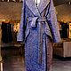 Пальто -шинель Синий лоден, look 2. Пальто. Лана КМЕКИЧ  (lanakmekich). Интернет-магазин Ярмарка Мастеров.  Фото №2