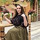 Блуза  в славянском стиле. Блузки. Авторская одежда Валерии Ахапкиной  BLACKTHORN. Ярмарка Мастеров.  Фото №4