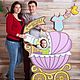 Картонный декор для беременной фотосессии, выписку, baby shower. Наборы для фотосессий. Картонные Декорации (multiloft) (multiloft). Интернет-магазин Ярмарка Мастеров.  Фото №2