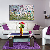 Картины и панно handmade. Livemaster - original item Flowers oil on canvas. Purple Phlox oil. Handmade.