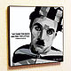 Painting poster Pop Art Charlie Chaplin, Fine art photographs, Moscow,  Фото №1