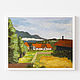 Landscape with the Austrian village of Natters, Oil painting with houses, Pictures, Chelyabinsk,  Фото №1