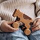 Деревянная развивающая игрушка каталка "Корова", Игрушки-каталки, Вологда,  Фото №1