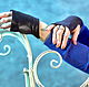 Leather fingerless gloves Purple, Avtoledi. Gloves. LoraLeather. Online shopping on My Livemaster.  Фото №2