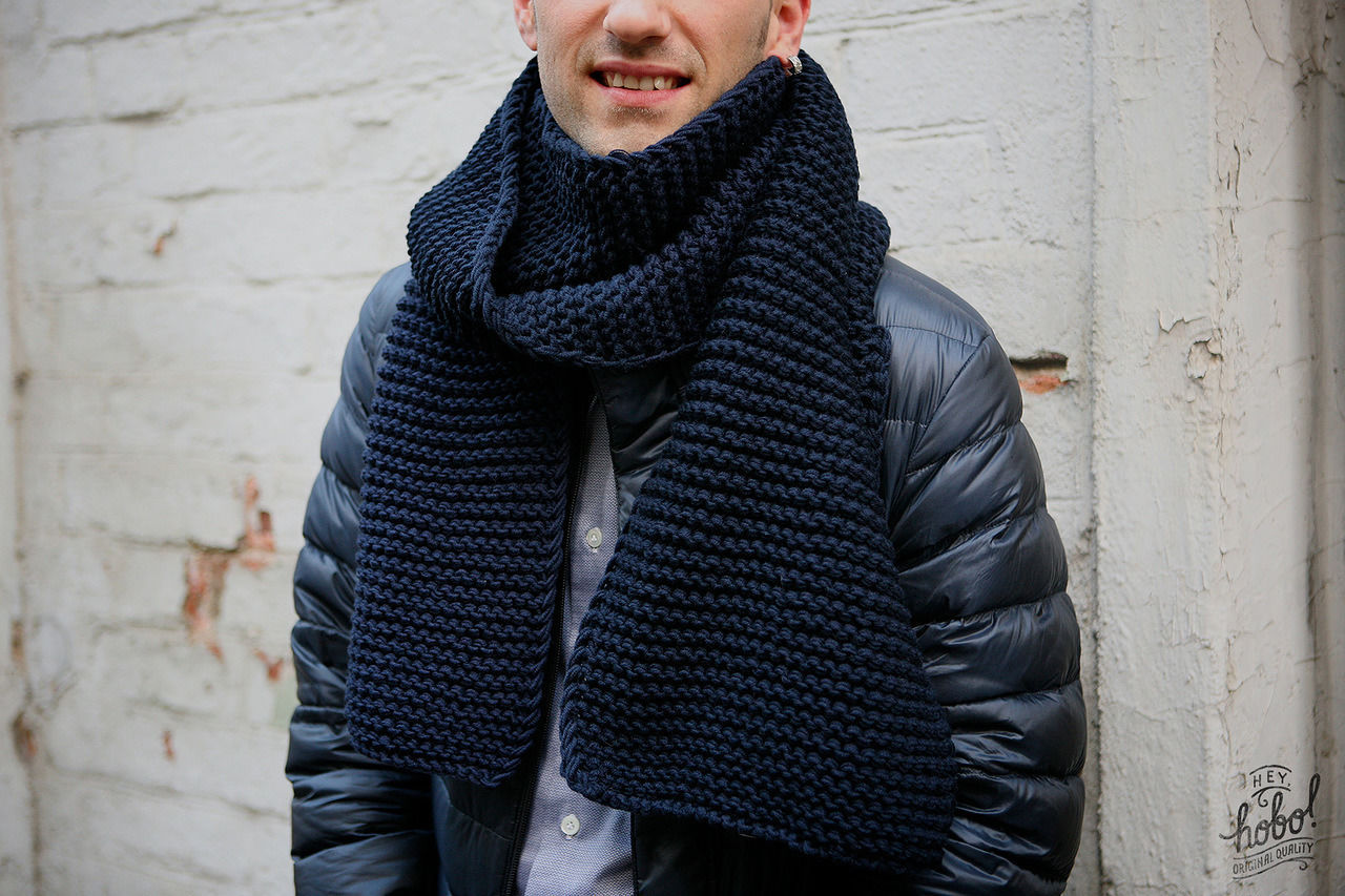 Мужской шарф спицами: схемы с описаниями и фото