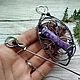  Брошь-фибула с чароитом (wire wrap). Брошь-фибула. В гостях у Феечки (Ирина) Wire Wrap. Ярмарка Мастеров.  Фото №6
