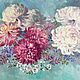  Oil painting 'Bouquet of chrysanthemums', Pictures, Moscow,  Фото №1