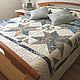 Patchwork quilt with patterned stitch. Bedspreads. Gurchiani Irina.. Online shopping on My Livemaster.  Фото №2